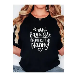 Baskılı Oversize Bisiklet Yaka T-shirt - Siyah