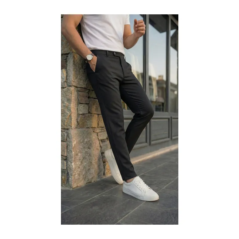 Erkek Slim Fit Dilli Kumaş Pantolon