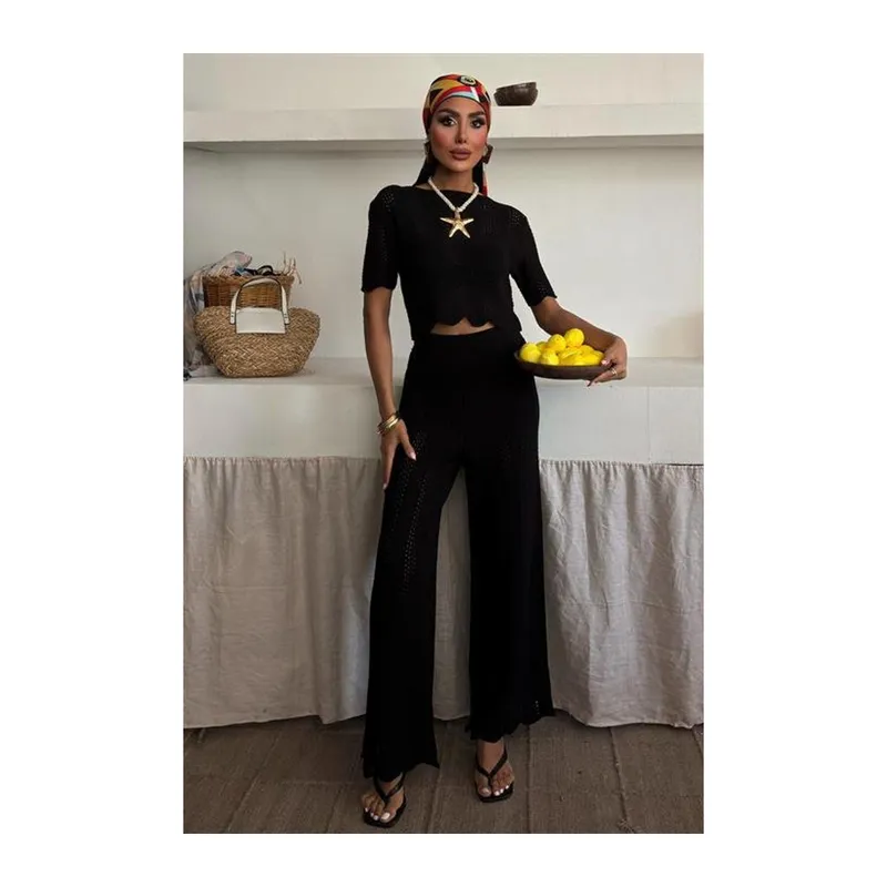 Triko Bluz Pantolon İkili Takım 10084-025