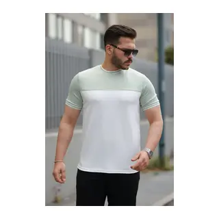 Erkek Parçalı Renk Kısa Kollu Tişört