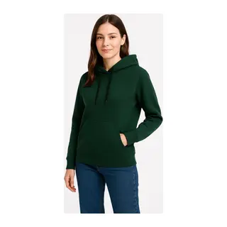 Üç İplik Kapüşonlu Kanguru Çepli SweatShirt Hoodie - Haki