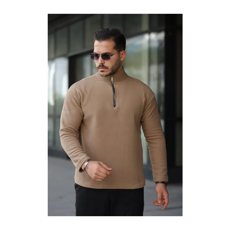 Erkek Zip Yaka Polar Sweat