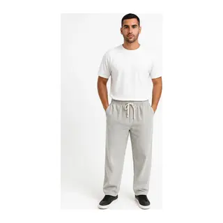 Erkek Fitilli Kadife Cepli Buggy Pantolon Oversize Rahat Kalıp - Gri