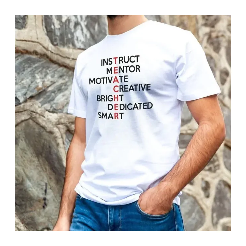 Unisex Bisiklet Yaka Baskılı Oversize T-Shirt - Beyaz