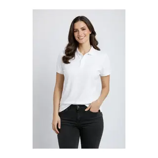 Pike Kumaş Düğmeli Yaka Regular Rahat Günlük Kısa Kol Tişört T-shirt - Beyaz