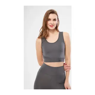 Kolsuz Dalgiç Baskılı Crop - Füme