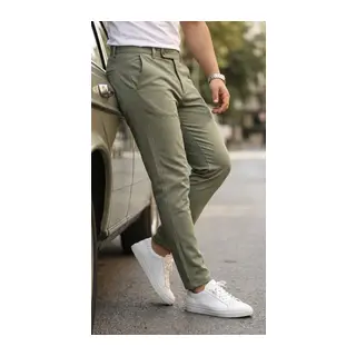 Erkek Slim Fit Dilli Kumaş Pantolon