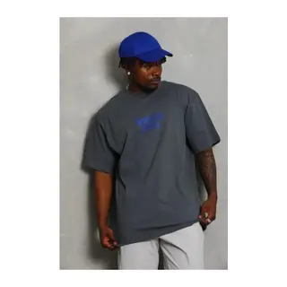 Erkek Baskılı T-Shirt Kısa Kol Bisiklet Yaka Regular Fit Rahat Kalıp Günlük Tişört - Füme