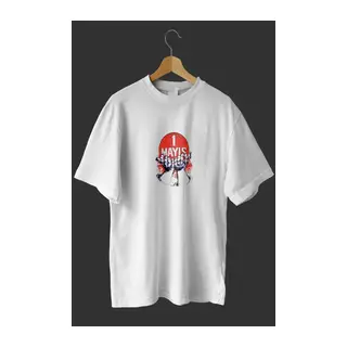 1 Mayıs Emek Ve Dayanışma Günü Baskılı Oversize Bisiklet Yaka T-shirt - Beyaz