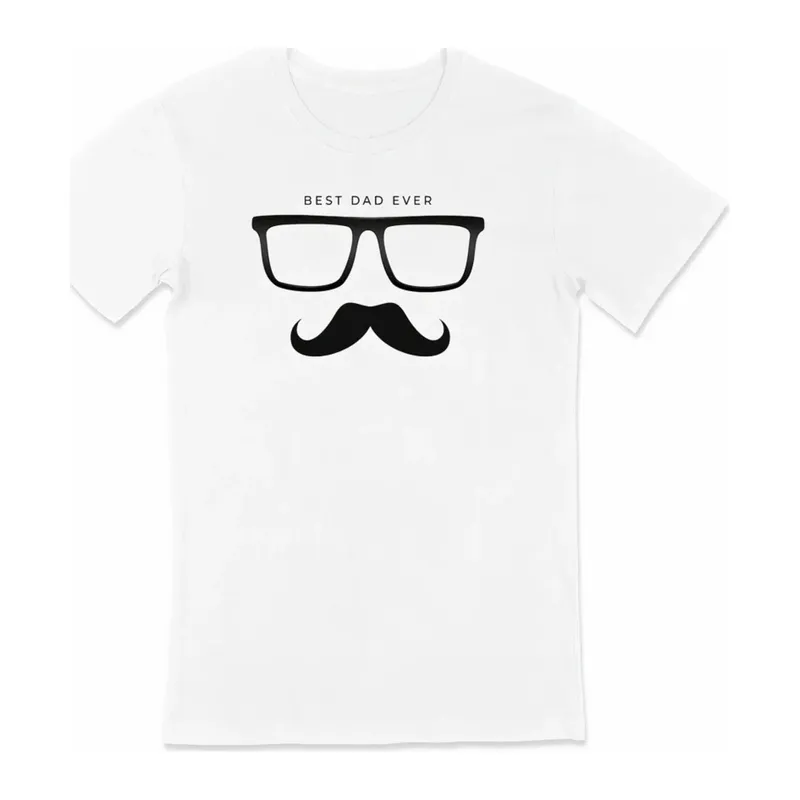 Babalar Günü Hediye Baba Temalı Baskılı Oversize Bisiklet Yaka T-shirt - Beyaz