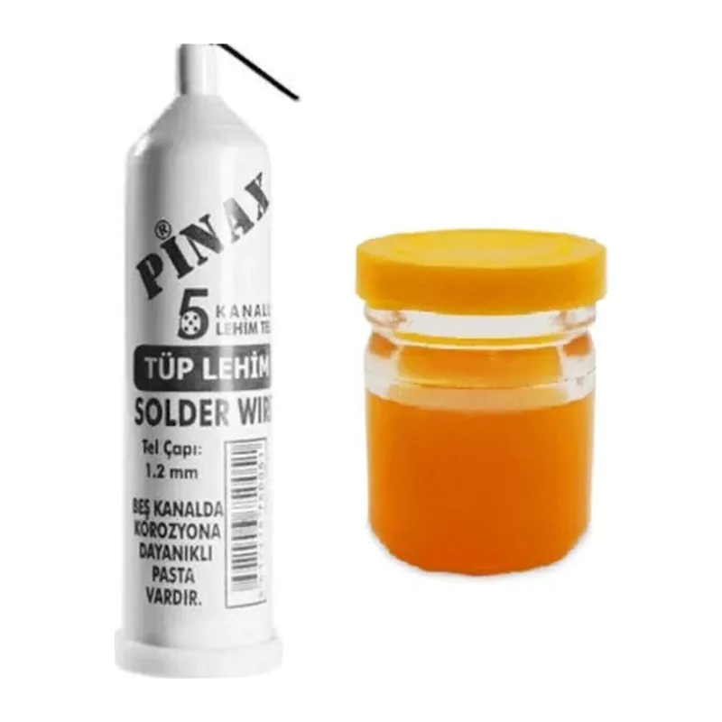 Pinax Tüp Lehim Teli 25 Gr 1.2mm + Lehim Pastası - 40gr