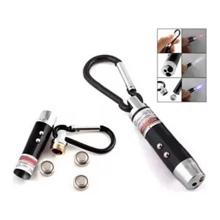 El Feneri Anahtarlık Işıklı Anahtarlık 3 Fonksyonlu Lazer Led Fener
