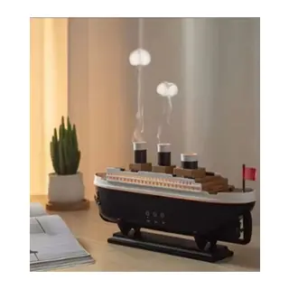 Titanic Gemi Hava Nemlendirici Işıklı Fonksiyonlu Buhar Makinesi Kumandalı