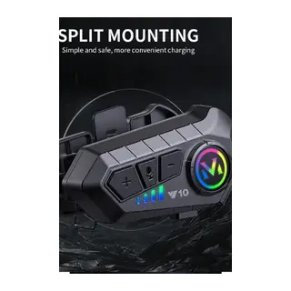 Y10 Kask Kulaklık Bluetooth Motosiklet Kulaklık 5,3 Bluetooth Intercom Motorsiklet Kulaklık