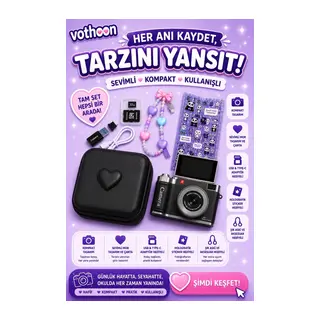4k Çantalı Dijital Retro Video Kamera 48mp 16x Zoom Işıklı (32gb) Kart Dijital Fotoğraf Makinesi Siyah