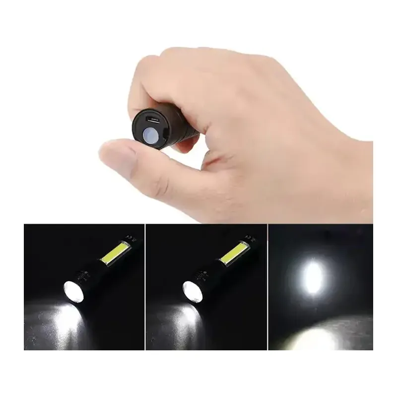 Mini Çok Güçlü Şarjlı El Feneri (xpe-cob Led) Wt-030