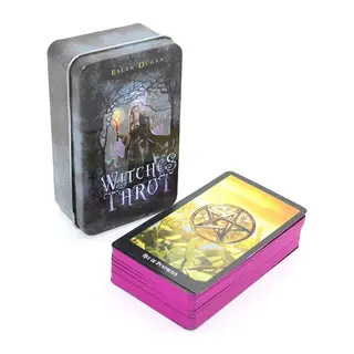 By Ellen Dugan Witches (cadı) Metal Kutulu Tarot Kartı Alk2815