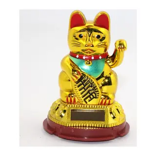 Güneş Enerjili Pati Salayan Şans Kedisi (Maneki Neko) Alk2931