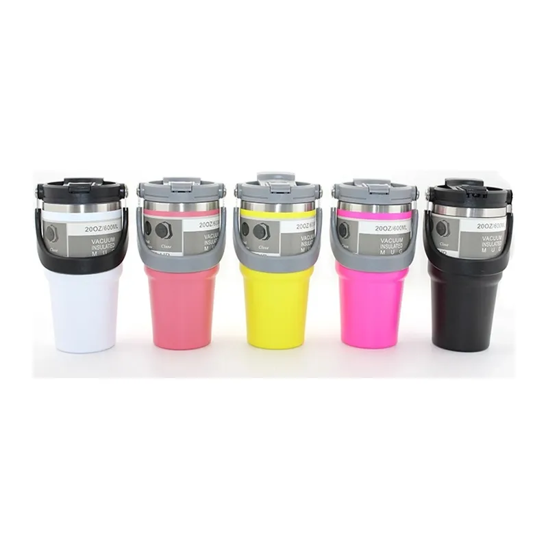 900 Ml Taşıma Kulplu Paslanmaz Çelik Termos Mug - Vakumlu Isı Yalıtımlı Bardak Alk3137