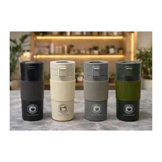 350 Ml Paslanmaz Çelik Termos Dereceli Mug - Sızdırmaz Kapaklı Çift Katmanlı Dereceli Termos Alk4626