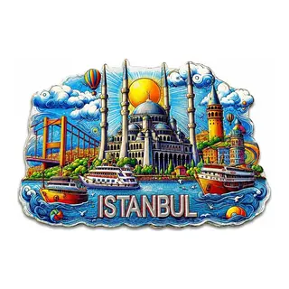 İstanbul Temalı Silikon Buzdolapı Süsü Magnet Alk5375