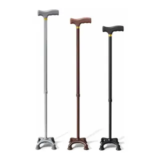 Metal 4 Ayaklı Ayarlanabilir Destek Bastonu - T Saplı Alk5488
