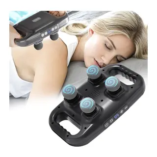 4 Başlıklı Masaj Sı - Ergonomik Derin Doku Sırt Ve Boyun Masaj Aleti Ağrı Ve Sızı Giderici