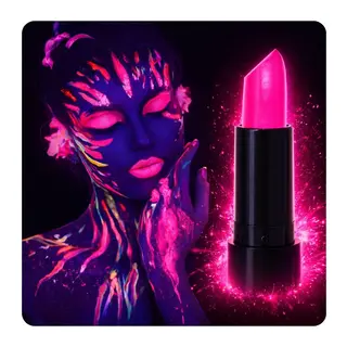 Uv Neon Pembe Ruj – Karanlıkta Parlayan Makyaj Boyası