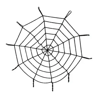 Halloween Cadılar Bayramı Örümcek Ağ Dekor Siyah 1.5 Metre