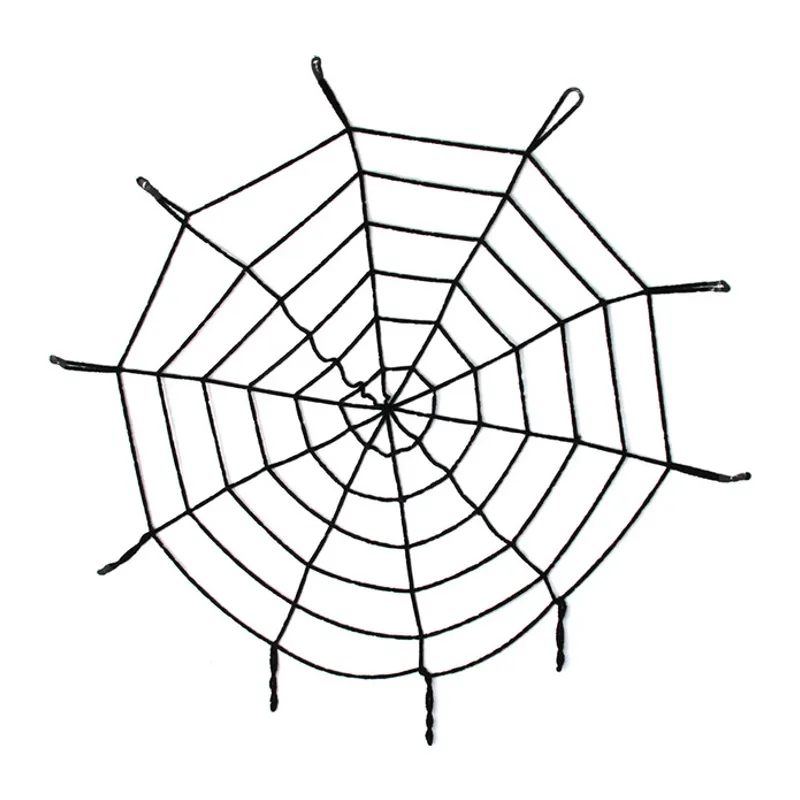 Halloween Cadılar Bayramı Örümcek Ağ Dekor Siyah 1.5 Metre