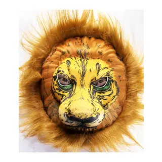 Peluş Aslan Maskesi Kahverengi Yeleli Mega Peluş 33 No