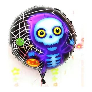 Halloween İskelet Hayalet Folyo Balon 18 İnç