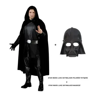 Wars Luke Skywalker Pelerini Yetişkin Ve Maskesi