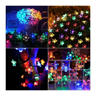 Solar 5m 50 Led Papatya Rgb 8 Fonksiyonlu