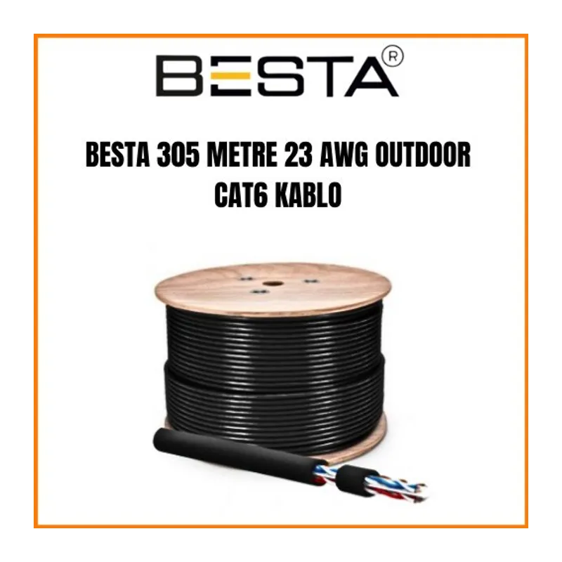 305 METRE 23 AWG OUTDOOR CAT6 KABLO