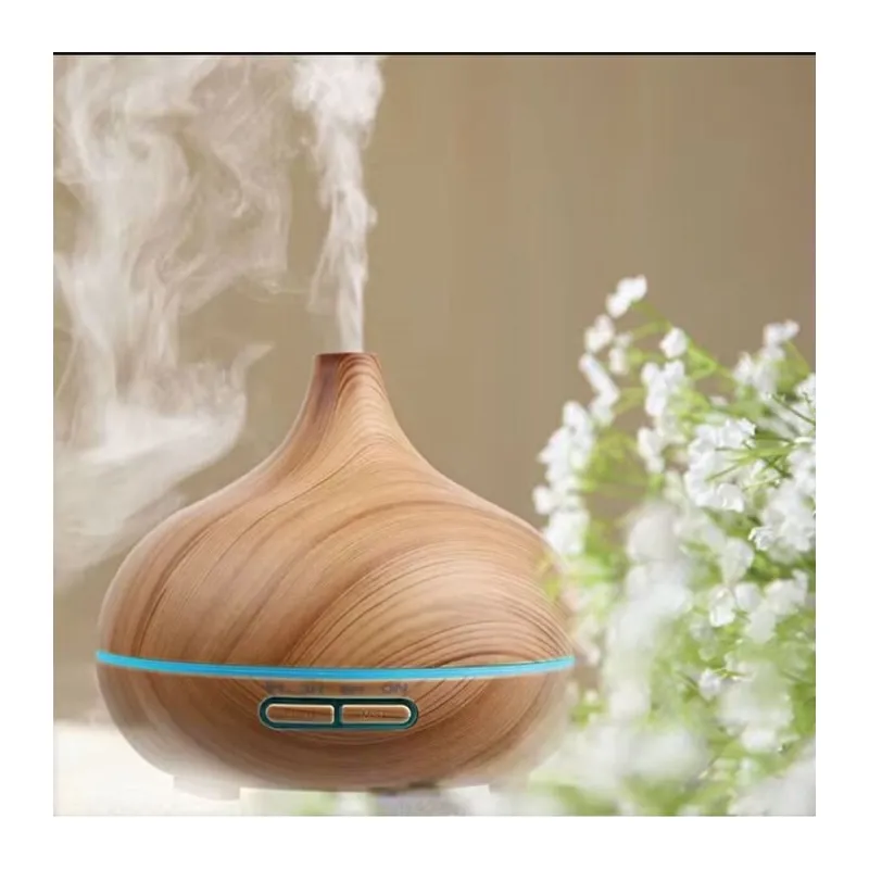 Aroma Difüzör Gece Işığı 7 Led Nemlendirici Kumandalı 550 ml Buhar Makinesi