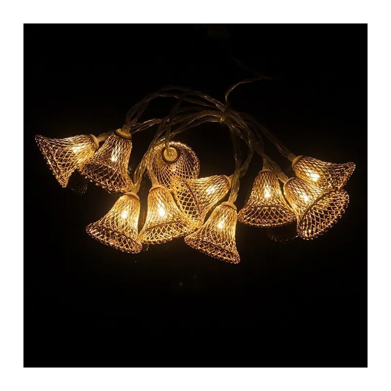 BUFFER® Parti ve Özel Gün Dekorasyonu Çan Şeklinde Metal Şerit Led Işık
