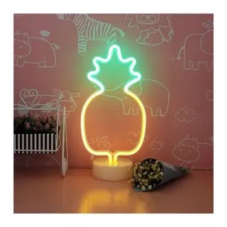 BUFFER® Dekoratif Ananaslı Neon Led Masa Ve Gece Lambası Hediyelik Lamba