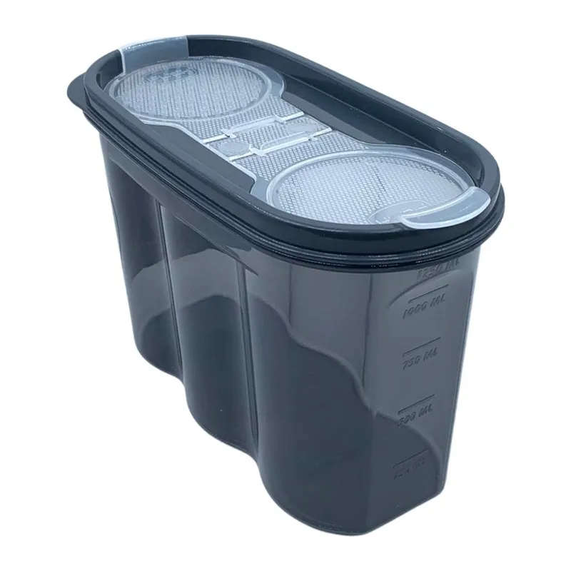 BUFFER® 2 Kapaklı Ölçekli Erzak Saklama Kabı - 1,2 Litre - SA930