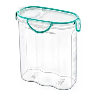 BUFFER® Kilitli Kapaklı Contalı Hava,Su Sıvı Geçirmez 2,4 Litre Erzak Saklama Kabı-SA590