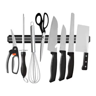 BUFFER® Mıknatıslı Paslanmaz Duvar Bıçak Askısı Standı 55 Cm Aparat