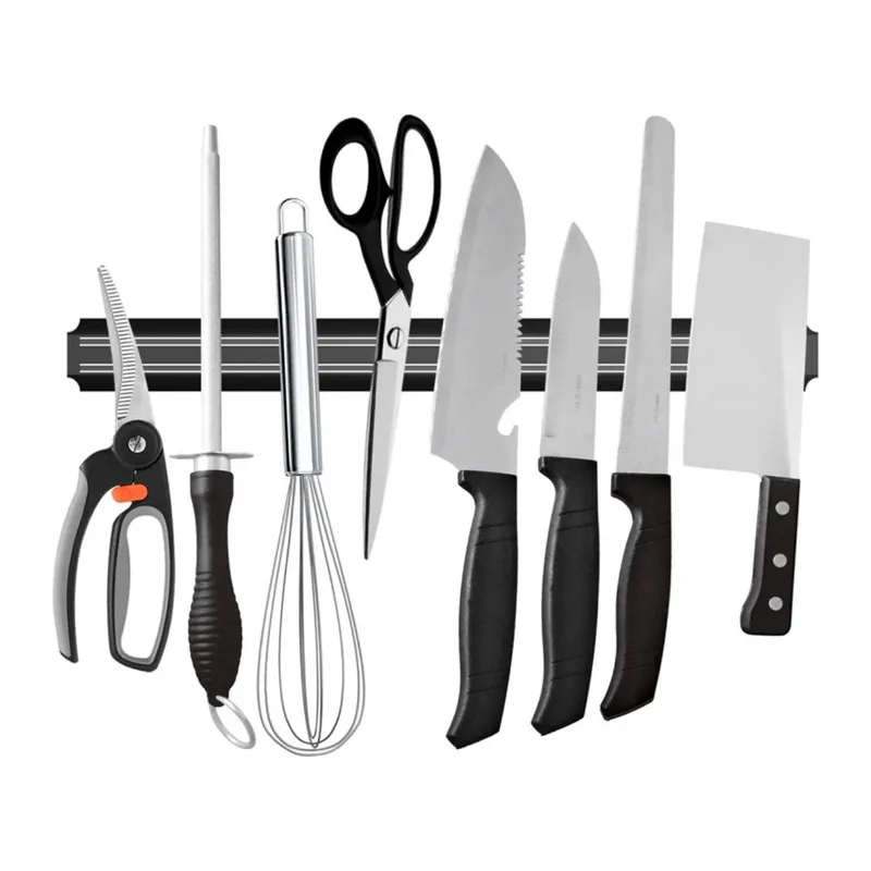 BUFFER® Mıknatıslı Paslanmaz Duvar Bıçak Askısı Standı 55 Cm Aparat