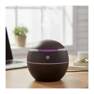 Küre Model Akasya Renk Hava Nemlendirici – Ultrasonik Soğuk Buhar Makinesi, LED Işıklı Masaüstü Oda Nemlendirici