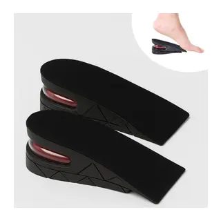 BUFFER® 5 cm Boy Uzatıcı Silikon Ortopedik Topuk Tabanlık – Yüksek Konforlu Gizli Yükseltici Ped (Unisex)