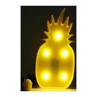 BUFFER® Ananas Şeklinde Ledli Dekoratif Eğlenceli Çocuk Gece Lambası