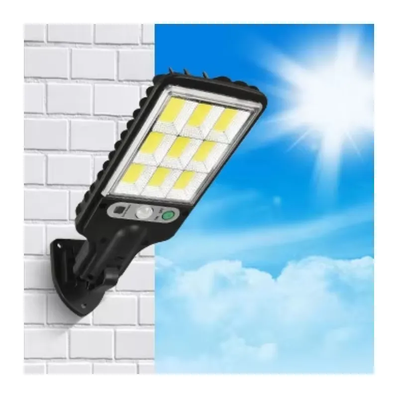 BUFFER® 3 Farklı Işık Modlu Güneş Enerjisiyle Şarj Olan Dış Mekan Uyumlu Kumandalı Solar Duvar LEDİ