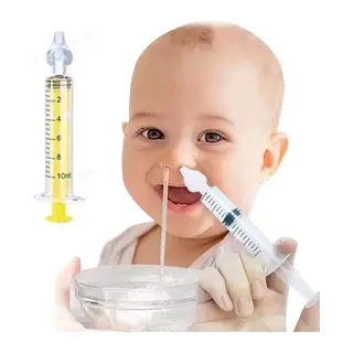 BUFFER® Yeniden Kullanılabilir, Manuel Burun Temizleyici 10ml Kapasiteli Burun Açıcı Şırınga