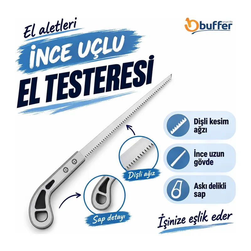 BUFFER® Profesyonel İnce Kıl Testere