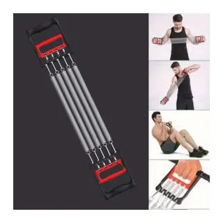 BUFFER® Göğüs Genişletme ve Kuvvet Egzersiz Aleti – 5 Yaylı 5 Kademeli Ayarlanabilir Fitness ve Kuvvet Antrenmanı Ekipmanı