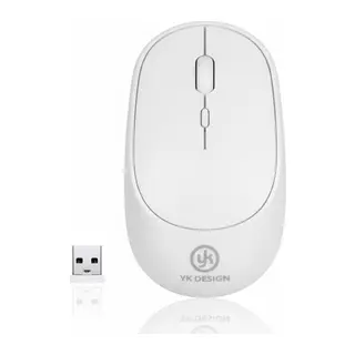 BUFFER® Beyaz Renkli Ergonomik Sessiz Kablosuz Mouse – USB Alıcılı, Ofis ve Oyun İçin Konforlu Bilgisayar Faresi MS6310